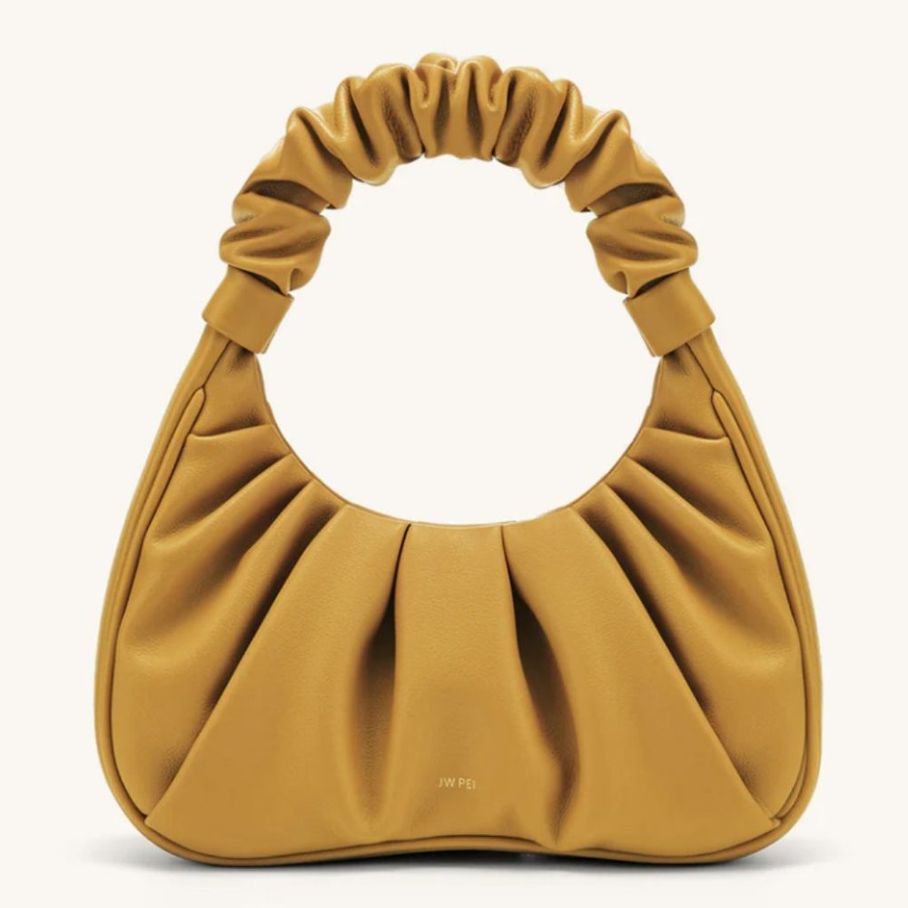 JW PEI Gabbi Ruched Hobo Handbag in Beer